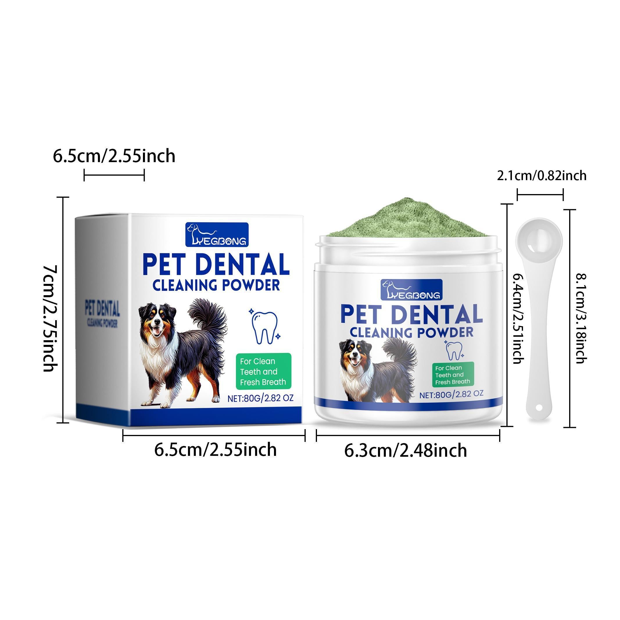 Yeagerbong Dog Tooth Cleaning Powder Gently Cleans Tartar Stains And Freshens Breath - Wellora