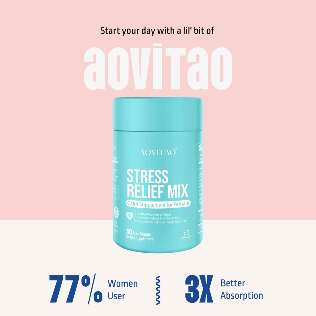 Ashwagandha For Women Supplement With L-Theanine Magnesium, Stress Relief, Focus And Relaxation Support Anxiery Pill - Wellora