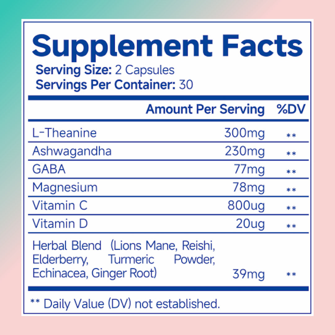 Ashwagandha For Women Supplement With L-Theanine Magnesium, Stress Relief, Focus And Relaxation Support Anxiery Pill - Wellora