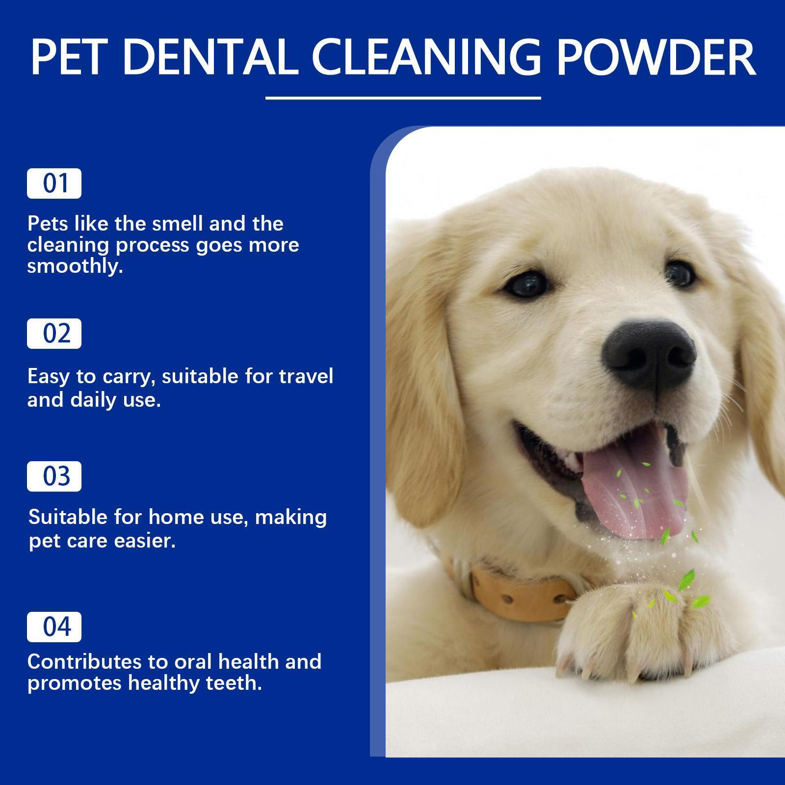 Yeagerbong Dog Tooth Cleaning Powder Gently Cleans Tartar Stains And Freshens Breath - Wellora