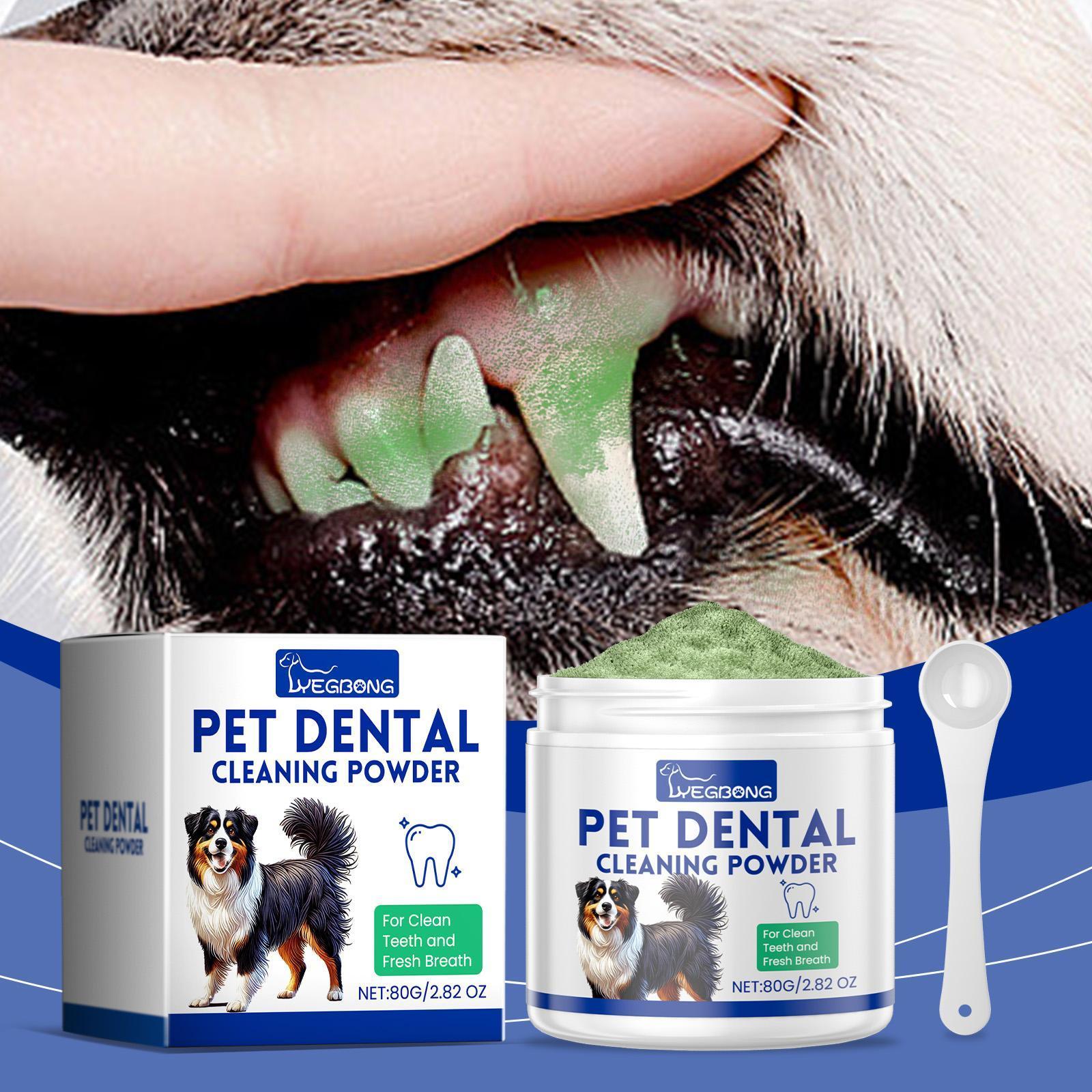 Yeagerbong Dog Tooth Cleaning Powder Gently Cleans Tartar Stains And Freshens Breath - Wellora